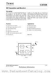 U2532B datasheet pdf TEMIC