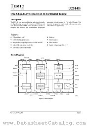 U2514B datasheet pdf TEMIC