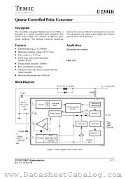 U2391B datasheet pdf TEMIC