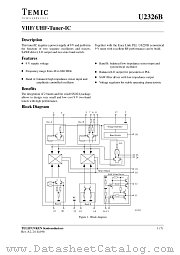 U2326B datasheet pdf TEMIC