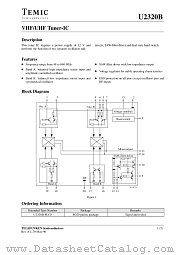 U2320B datasheet pdf TEMIC