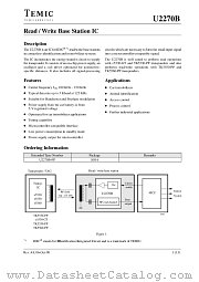 U2270B datasheet pdf TEMIC