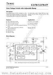 U217B-FP datasheet pdf TEMIC