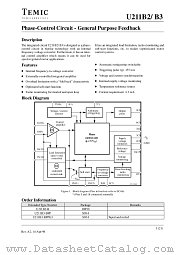 U211B2 datasheet pdf TEMIC
