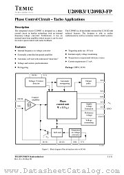 U209B3-FP datasheet pdf TEMIC