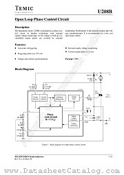 U208B datasheet pdf TEMIC