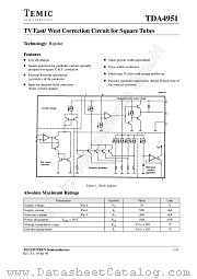 TDA4951 datasheet pdf TEMIC
