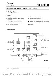 TDA4482-D datasheet pdf TEMIC