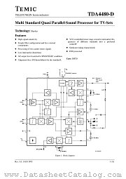 TDA4480-D datasheet pdf TEMIC