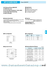 XP131A0616SR datasheet pdf Torex Semiconductor