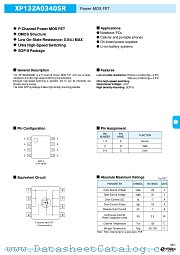 XP132A0340SR datasheet pdf Torex Semiconductor