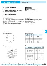 XP133A0175SR datasheet pdf Torex Semiconductor