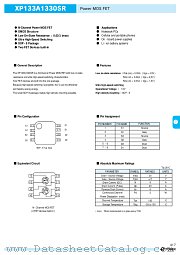 XP133A1330SR datasheet pdf Torex Semiconductor