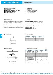 XP151A13A0MR datasheet pdf Torex Semiconductor