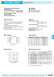XP135A1145SR datasheet pdf Torex Semiconductor
