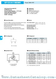 XP151A11B0MR datasheet pdf Torex Semiconductor