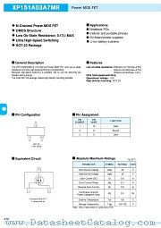 XP151A03A7MR datasheet pdf Torex Semiconductor
