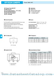 XP162A12A6PR datasheet pdf Torex Semiconductor