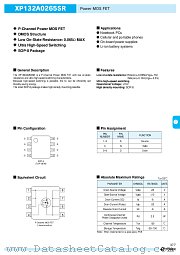 XP132A0265SR datasheet pdf Torex Semiconductor