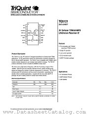 TQ5121 datasheet pdf TriQuint Semiconductor