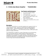 TGA6345-EEU datasheet pdf TriQuint Semiconductor