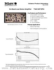 TGA1307-EPU datasheet pdf TriQuint Semiconductor