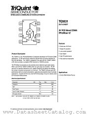 TQ5631 datasheet pdf TriQuint Semiconductor