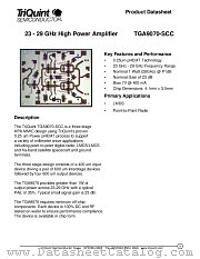 TGA9070-SCC datasheet pdf TriQuint Semiconductor