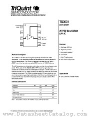 TQ3631 datasheet pdf TriQuint Semiconductor