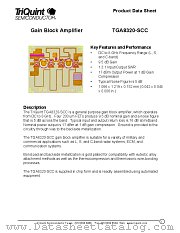 TGA8320-SCC datasheet pdf TriQuint Semiconductor