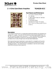 TGA8226-SCC datasheet pdf TriQuint Semiconductor