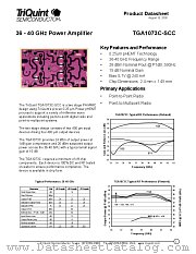 TGA1073C-SCC datasheet pdf TriQuint Semiconductor