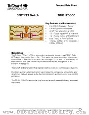 TGS8122-SCC datasheet pdf TriQuint Semiconductor