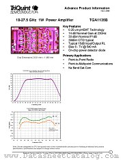 TGA1135B datasheet pdf TriQuint Semiconductor
