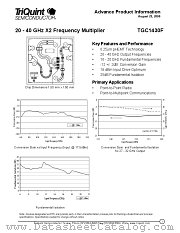 TGC1430F datasheet pdf TriQuint Semiconductor