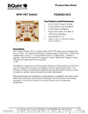 TGS8422-SCC datasheet pdf TriQuint Semiconductor