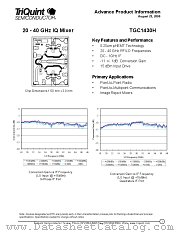 TGC1430H datasheet pdf TriQuint Semiconductor