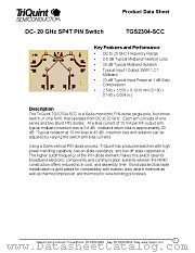 TGS2304-SCC datasheet pdf TriQuint Semiconductor