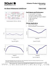 TGA1319C datasheet pdf TriQuint Semiconductor