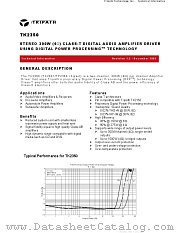 TK2350 datasheet pdf Tripath
