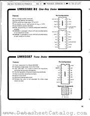 UM95087 datasheet pdf UMC