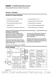 VV5402 datasheet pdf VLSI Vision Limited