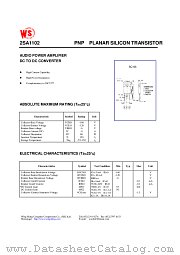 2SA1102 datasheet pdf Wing Shing Computer Components