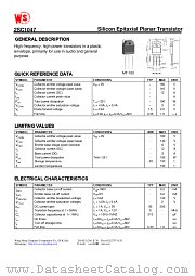 2SC1047 datasheet pdf Wing Shing Computer Components