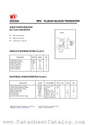 2SC2581 datasheet pdf Wing Shing Computer Components
