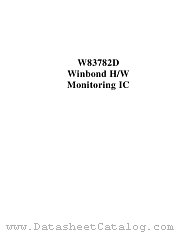 W83782D datasheet pdf Winbond Electronics