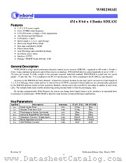 W981208AH datasheet pdf Winbond Electronics