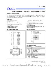 W27C010 datasheet pdf Winbond Electronics