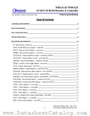 W88112F datasheet pdf Winbond Electronics