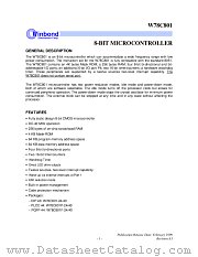 W78C801 datasheet pdf Winbond Electronics